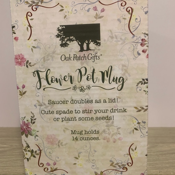 New in Box Flower Pot Coffee/Tea Mug or Flower Pot w/Spade Spoon Gift - Picture 7 of 9